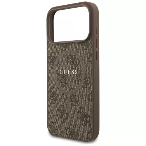 Guess - 4G Gyűrű Klasszikus Logó MagSafe (GUHMP17LG4GFRW) - iPhone 17 Pro - Barna