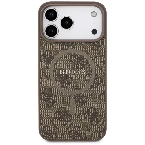 Guess - 4G Gyűrű Klasszikus Logó MagSafe (GUHMP17LG4GFRW) - iPhone 17 Pro - Barna