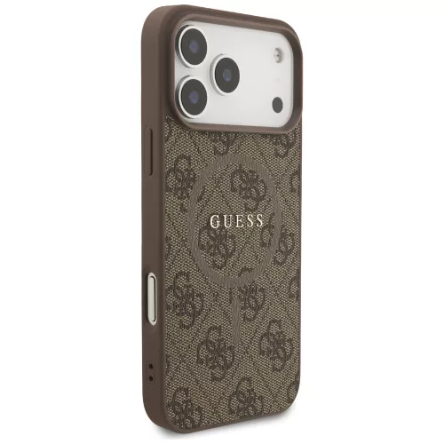 Guess - 4G Gyűrű Klasszikus Logó MagSafe (GUHMP17LG4GFRW) - iPhone 17 Pro - Barna