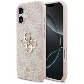   Guess - Keménytok 4G Nagy Logó (GUHCP17S4GMGPI) - iPhone 17 - Rózsaszín