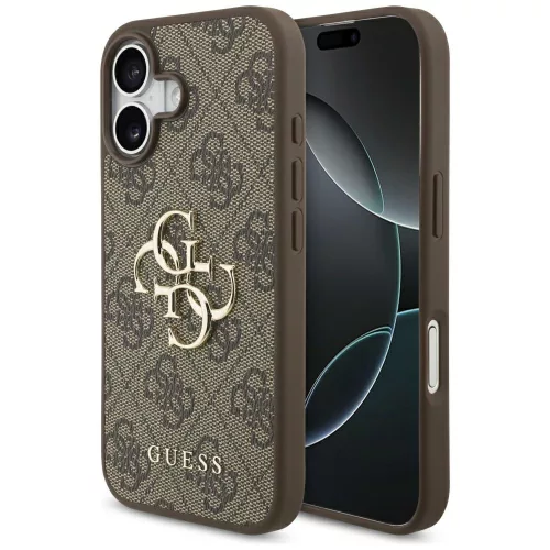 Guess - Keménytok 4G Nagy Logó (GUHCP17S4GMGBR) - iPhone 17 - Barna