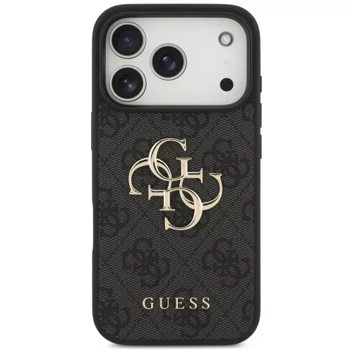 Guess - Keménytok 4G Nagy Logó (GUHCP17L4GMGGR) - iPhone 17 Pro - Fekete
