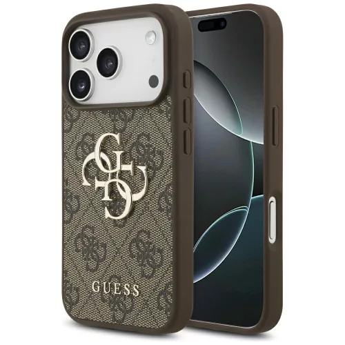 Guess - Keménytok 4G Nagy Logó (GUHCP17X4GMGBR) - iPhone 17 Pro Max - Barna