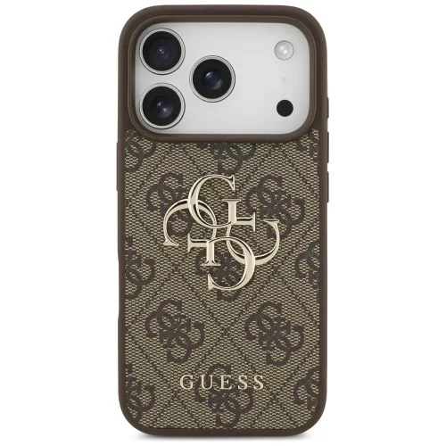 Guess - Keménytok 4G Nagy Logó (GUHCP17X4GMGBR) - iPhone 17 Pro Max - Barna