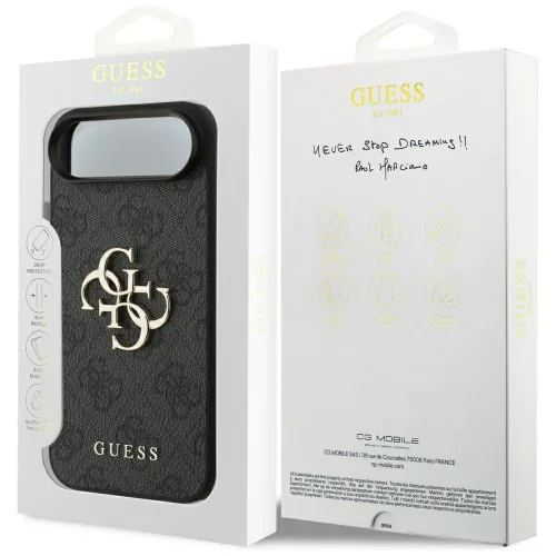 Guess - Keménytok 4G Nagy Logó (GUHCP17M4GMGGR) - iPhone 17 Air - Fekete