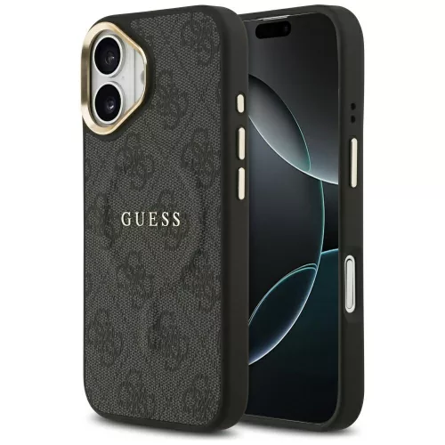 Guess - Keménytok 4G Klasszikus MagSafe (GUHMP17SP4MSEGCK) - iPhone 17 - Fekete