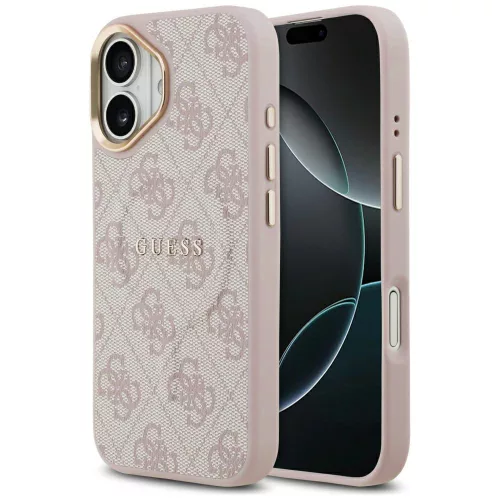 Guess - Keménytok 4G Klasszikus MagSafe (GUHMP17SP4MSEGCP) - iPhone 17 - Rózsaszín