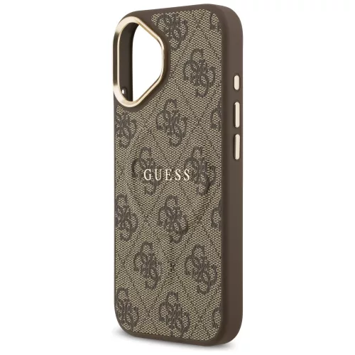 Guess - Keménytok 4G Klasszikus MagSafe (GUHMP17SP4MSEGCW) - iPhone 17 - Barna