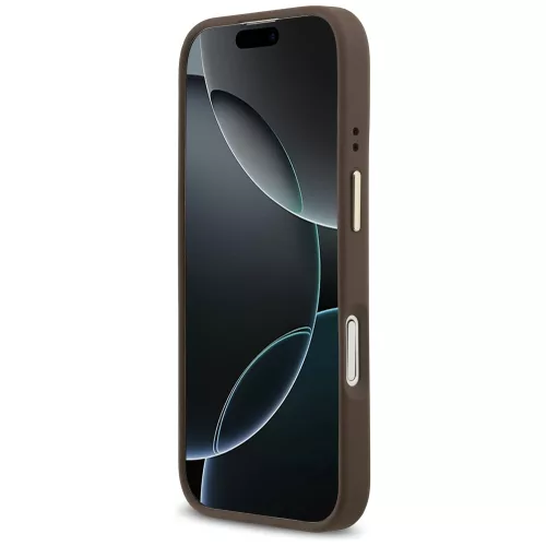 Guess - Keménytok 4G Klasszikus MagSafe (GUHMP17SP4MSEGCW) - iPhone 17 - Barna