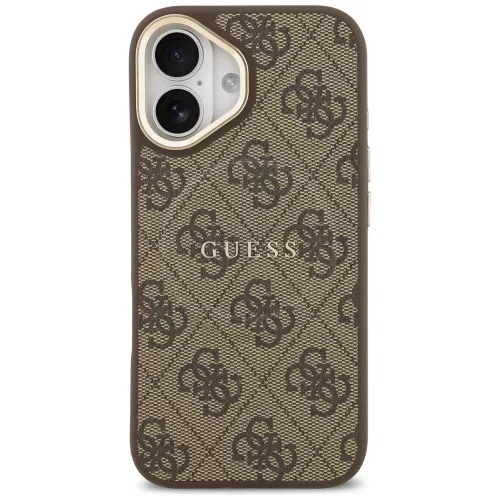 Guess - Keménytok 4G Klasszikus MagSafe (GUHMP17SP4MSEGCW) - iPhone 17 - Barna