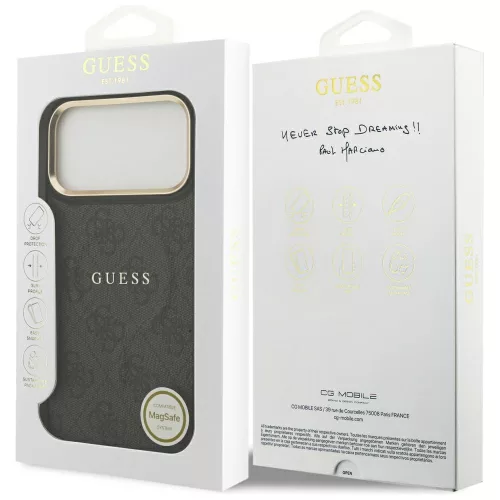 Guess - Hardcase 4G Classic MagSafe (GUHMP17LP4MSEGCK) - iPhone 17 Pro - Black