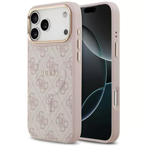 Guess - Keménytok 4G Klasszikus MagSafe (GUHMP17XP4MSEGCP) - iPhone 17 Pro Max - Rózsaszín