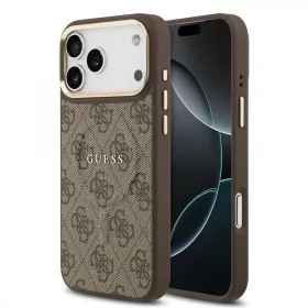   Guess - Keménytok 4G Klasszikus MagSafe (GUHMP17XP4MSEGCW) - iPhone 17 Pro Max - Barna