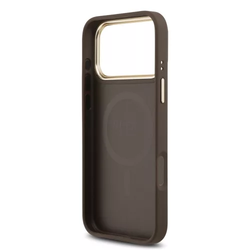Guess - Keménytok 4G Klasszikus MagSafe (GUHMP17XP4MSEGCW) - iPhone 17 Pro Max - Barna