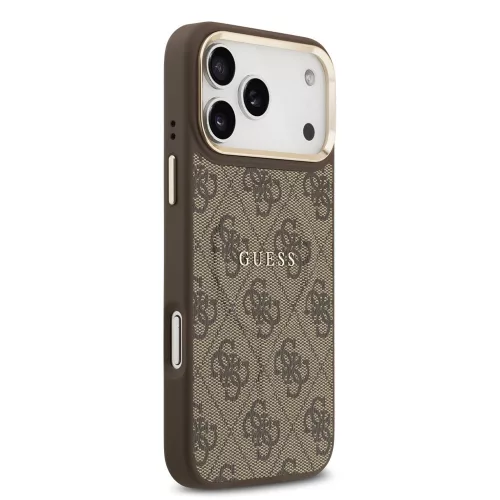 Guess - Keménytok 4G Klasszikus MagSafe (GUHMP17XP4MSEGCW) - iPhone 17 Pro Max - Barna