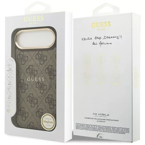 Guess - Hardcase 4G Classic MagSafe (GUHMP17MP4MSEGCW) - iPhone 17 Air - Brown