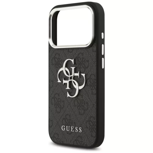 Guess - Keménytok Nagy 4G Klasszikus Logó (GUHCP17LP4G4SMCK) - iPhone 17 Pro - Fekete