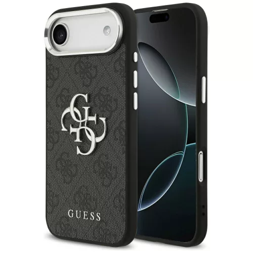 Guess - Keménytok Nagy 4G Klasszikus Logó (GUHCP17MP4G4SMCK) - iPhone 17 Air - Fekete