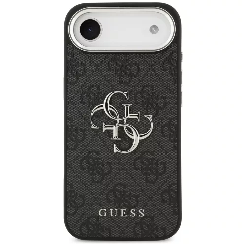 Guess - Keménytok Nagy 4G Klasszikus Logó (GUHCP17MP4G4SMCK) - iPhone 17 Air - Fekete