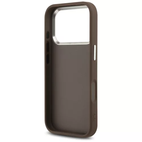 Guess - Keménytok Nagy 4G Klasszikus Logó (GUHCP17LP4G4SMCW) - iPhone 17 Pro - Barna