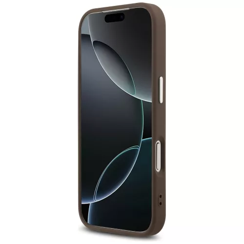 Guess - Keménytok Nagy 4G Klasszikus Logó (GUHCP17LP4G4SMCW) - iPhone 17 Pro - Barna