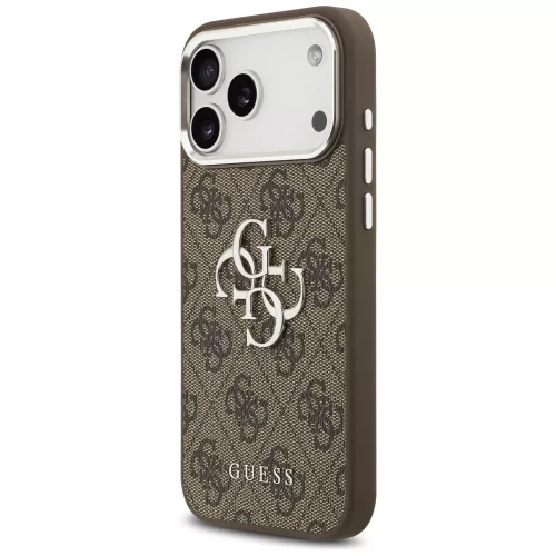 Guess - Keménytok Nagy 4G Klasszikus Logó (GUHCP17XP4G4SMCW) - iPhone 17 Pro Max - Barna