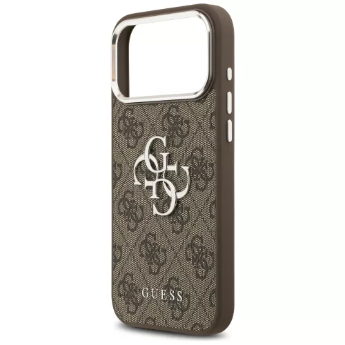 Guess - Keménytok Nagy 4G Klasszikus Logó (GUHCP17XP4G4SMCW) - iPhone 17 Pro Max - Barna