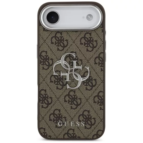 Guess - Keménytok Nagy 4G Klasszikus Logó (GUHCP17MP4G4SMCW) - iPhone 17 Air - Barna