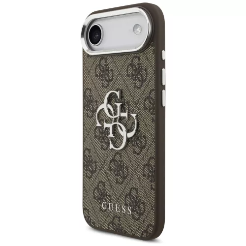 Guess - Keménytok Nagy 4G Klasszikus Logó (GUHCP17MP4G4SMCW) - iPhone 17 Air - Barna