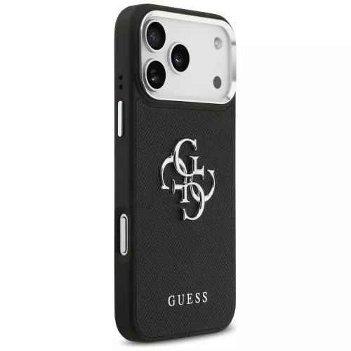 Guess - Hardcase 4G Grained Big and Classic Logo (GUHCP17LPG4SMCEK) - iPhone 17 Pro - Black