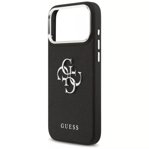 Guess - Hardcase 4G Grained Big and Classic Logo (GUHCP17LPG4SMCEK) - iPhone 17 Pro - Black