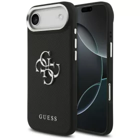   Guess - Keménytok 4G Szemcsézett Nagy és Klasszikus Logó (GUHCP17MPG4SMCEK) - iPhone 17 Air - Fekete