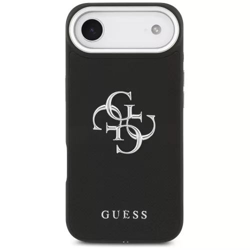 Guess - Keménytok 4G Szemcsézett Nagy és Klasszikus Logó (GUHCP17MPG4SMCEK) - iPhone 17 Air - Fekete