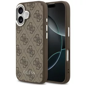   Guess - Keménytok 4G Klasszikus Logó MagSafe (GUHMP17SP4GSSMCW) - iPhone 17 - Barna