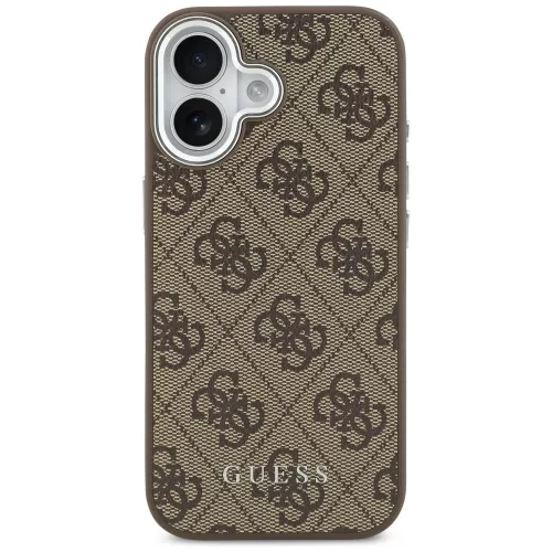 Guess - Keménytok 4G Klasszikus Logó MagSafe (GUHMP17SP4GSSMCW) - iPhone 17 - Barna