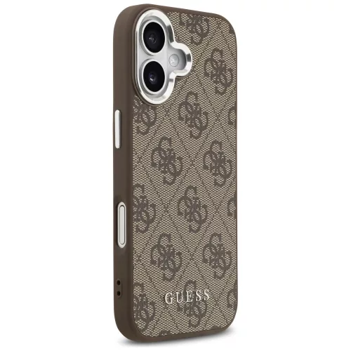 Guess - Keménytok 4G Klasszikus Logó MagSafe (GUHMP17SP4GSSMCW) - iPhone 17 - Barna