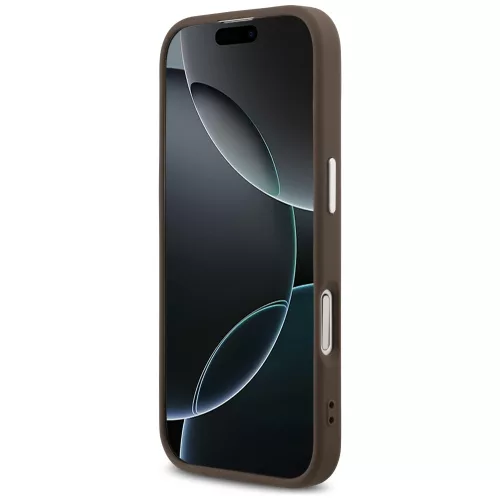 Guess - Keménytok 4G Klasszikus Logó MagSafe (GUHMP17SP4GSSMCW) - iPhone 17 - Barna