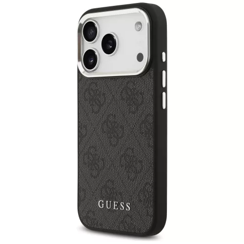 Guess - Keménytok 4G Klasszikus Logó MagSafe (GUHMP17LP4GSSMCK) - iPhone 17 Pro - Fekete