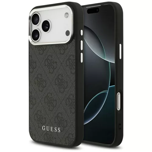 Guess - Keménytok 4G Klasszikus Logó MagSafe (GUHMP17XP4GSSMCK) - iPhone 17 Pro Max - Fekete