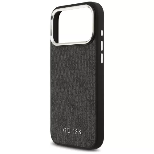 Guess - Keménytok 4G Klasszikus Logó MagSafe (GUHMP17XP4GSSMCK) - iPhone 17 Pro Max - Fekete