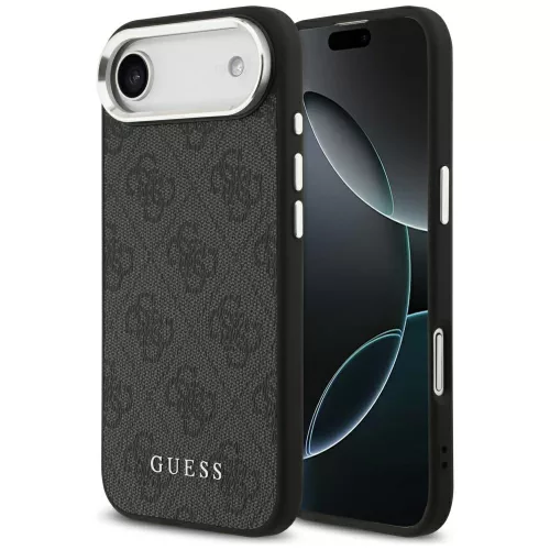 Guess - Keménytok 4G Klasszikus Logó MagSafe (GUHMP17MP4GSSMCK) - iPhone 17 Air - Fekete