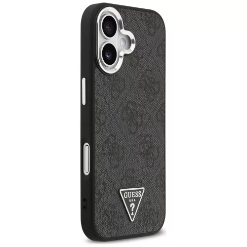 Guess - Keménytok 4G Háromszög Logó MagSafe (GUHMP17SP4TSRCMK) - iPhone 17 - Fekete
