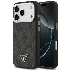   Guess - Keménytok 4G Háromszög Logó MagSafe (GUHMP17LP4TSRCMK) - iPhone 17 Pro - Fekete