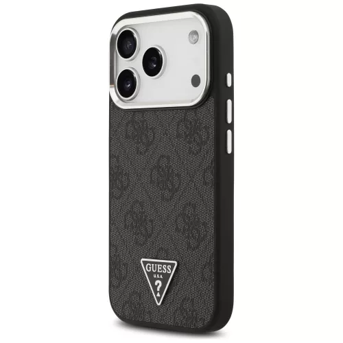 Guess - Keménytok 4G Háromszög Logó MagSafe (GUHMP17LP4TSRCMK) - iPhone 17 Pro - Fekete