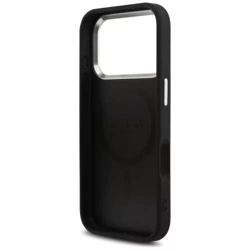 Guess - Keménytok 4G Háromszög Logó MagSafe (GUHMP17LP4TSRCMK) - iPhone 17 Pro - Fekete