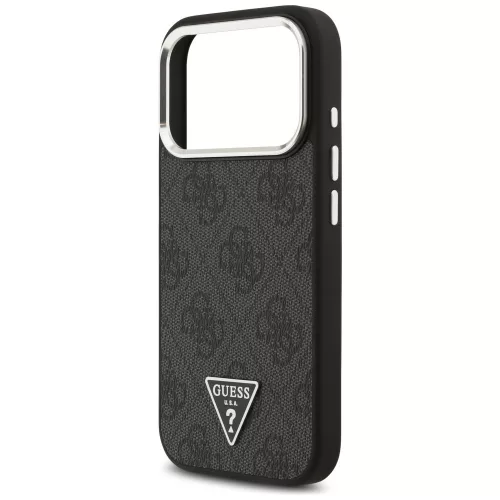 Guess - Keménytok 4G Háromszög Logó MagSafe (GUHMP17LP4TSRCMK) - iPhone 17 Pro - Fekete