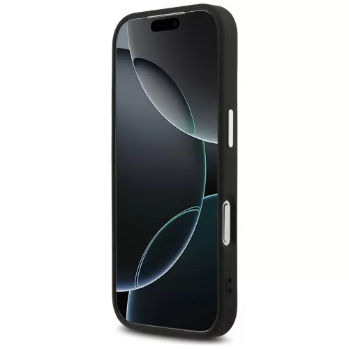 Guess - Keménytok 4G Háromszög Logó MagSafe (GUHMP17LP4TSRCMK) - iPhone 17 Pro - Fekete