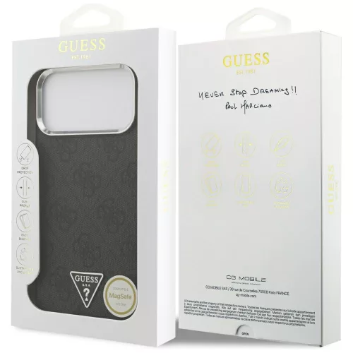 Guess - Hardcase 4G Triangle Logo MagSafe (GUHMP17XP4TSRCMK) - iPhone 17 Pro Max - Black
