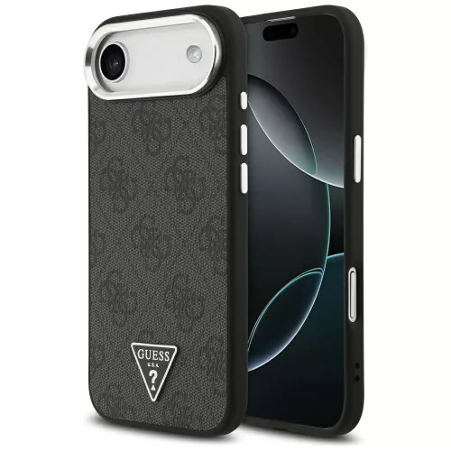 Guess - Keménytok 4G Háromszög Logó MagSafe (GUHMP17MP4TSRCMK) - iPhone 17 Air - Fekete