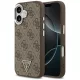 Guess - Keménytok 4G Háromszög Logó MagSafe (GUHMP17SP4TSRCMW) - iPhone 17 - Barna
